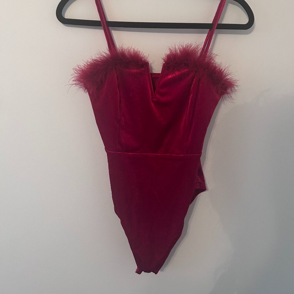 Women's Red Velvet body suit size small